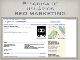 Pesquisa de usuários SEO MARKETING 