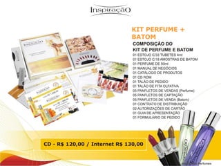 Inspiração Perfumes KIT PERFUME +  BATOM 