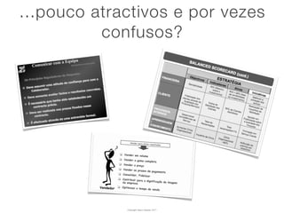 ...pouco atractivos e por vezes
          confusos?




             Copyright Vasco Gaspar, 2011
 