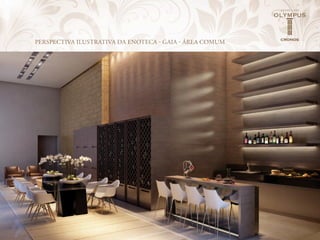 PERSPECTIVA ILUSTRATIVA DA ENOTECA - GAIA - áREA COmUm
 