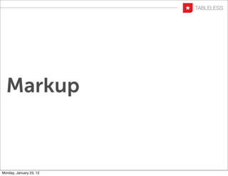 Markup



Monday, January 23, 12
 