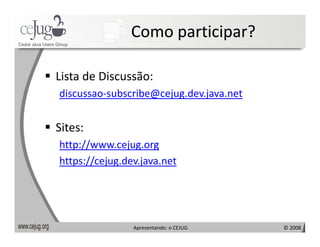 Apresentando o Cejug