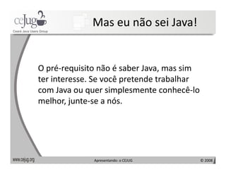 Apresentando o Cejug