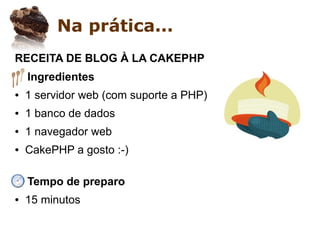 Apresentando o CakePHP