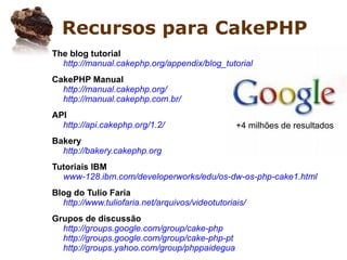 Apresentando o CakePHP