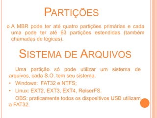 Partições na MBR