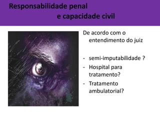 Hipofunção da amídala em TP Anti-Social.Etiologia orgânicados Transtornos de Personalidade↑[ Testosterona ]Comportamento mais agressivo↑[ Serotonina ]Comportamento mais sociável