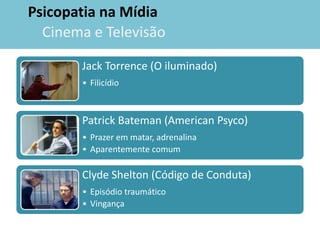 Etiologia SocialDa psicopatiaDisfunção neurobiológicaEstímulo social e educativo negativo