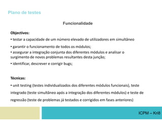 Diagrama de GanttCalendarização das tarefas a desempenhar ao longo do projecto e respectiva distribuição/afectação dos recursos humanos.FicheiroICPM – Kri8