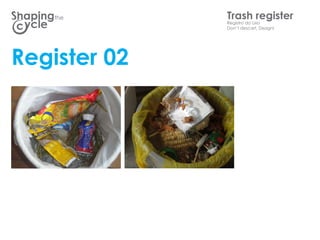 the       TrashLixo
              Registro do
                          register
              Dont descart, Design!




Register 02
 