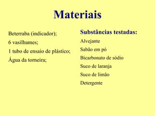 Escala de PH O que é PH? O  pH  ou  potencial de hidrogênio iónico , é um índice que indica a  aci dez, neutralidade ou alcalinidade de um meio; O que é escala de PH? É uma escala de valores que serve para determinar o grau de acidez ou de basicidade de uma dada substância. Varia entre 0 e 14, sendo o valor médio, o sete, correspondente a soluções neutras. Para valores superiores a 7 as soluções são consideradas básicas, e para valores inferiores a 7, serão ácidas. 