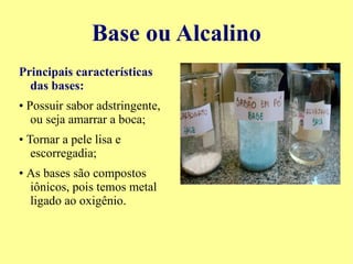 Materiais Beterraba (indicador); 