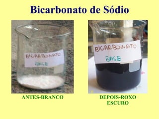 Água da torneira; Substâncias testadas: Alvejante 