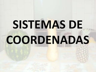 SISTEMAS DE COORDENADAS