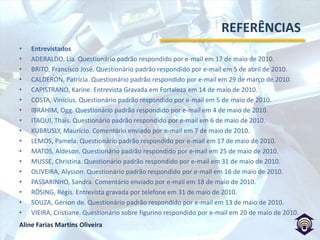 REFERÊNCIASKNEIPP, Valquíria. Trajetória da Formação do Telejornalista Brasileiro: as implicações do modelo americano. São Paulo, 2008.LAGE, Nilson.  A reportagem: teoria e técnica de entrevista e pesquisa jornalística. Rio de Janeiro: Record, 2001.PATERNOSTRO, Vera. O texto na TV: Manual de telejornalismo, Rio de Janeiro: Campus, 1999.PINTO, Ivonete. A dramatização no telejornalismo Porto Alegre: FAMECOS, 1997.PRADO, Flávio. Ponto eletrônico. Editora Limiar: São Paulo, 1996.RESENDE, Guilherme. O telejornalismo brasileiro. São Paulo: Summus Editorial, 2000.