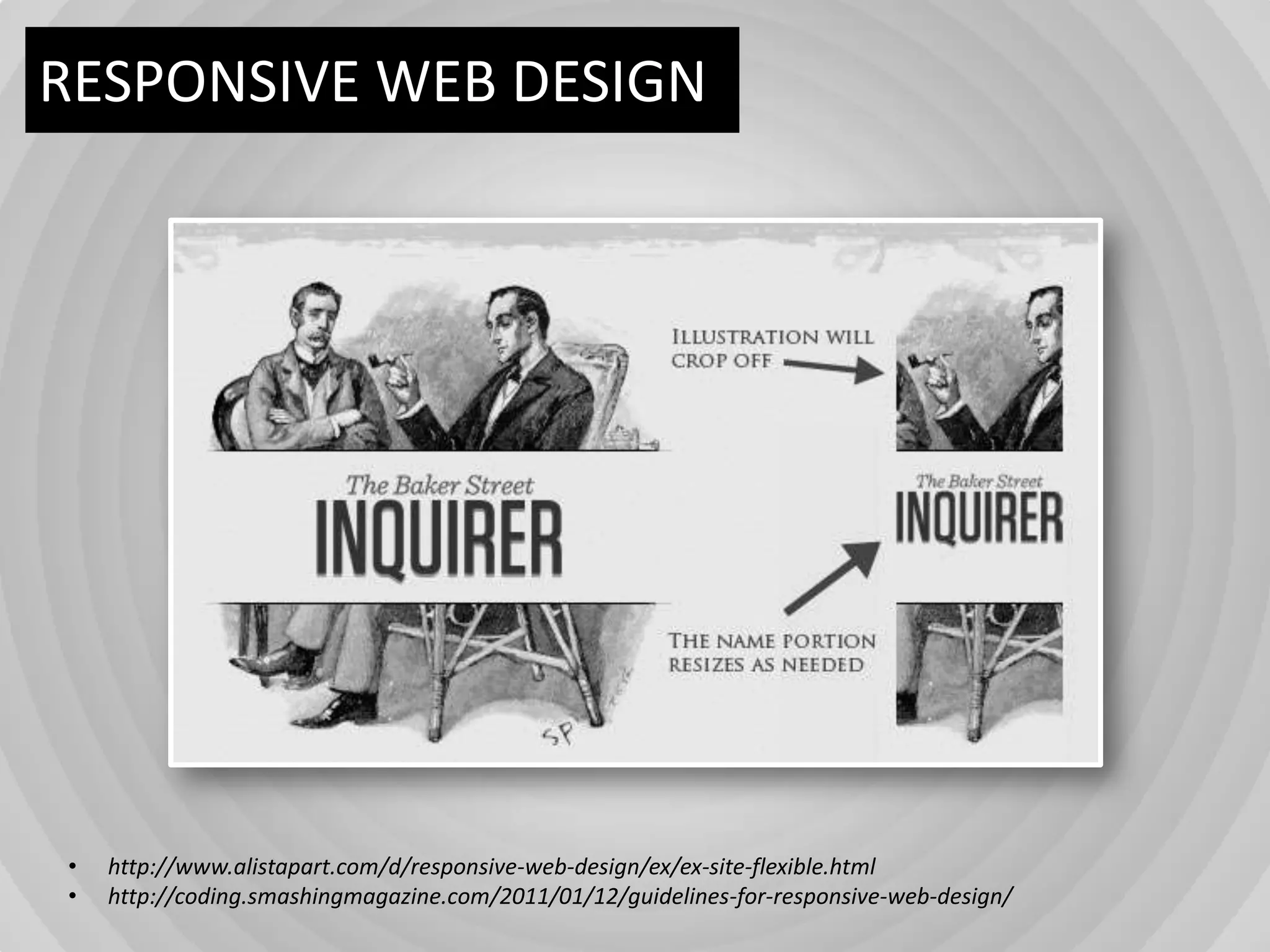 RESPONSIVE WEB DESIGNhttp://www.alistapart.com/d/responsive-web-design/ex/ex-site-flexible.html