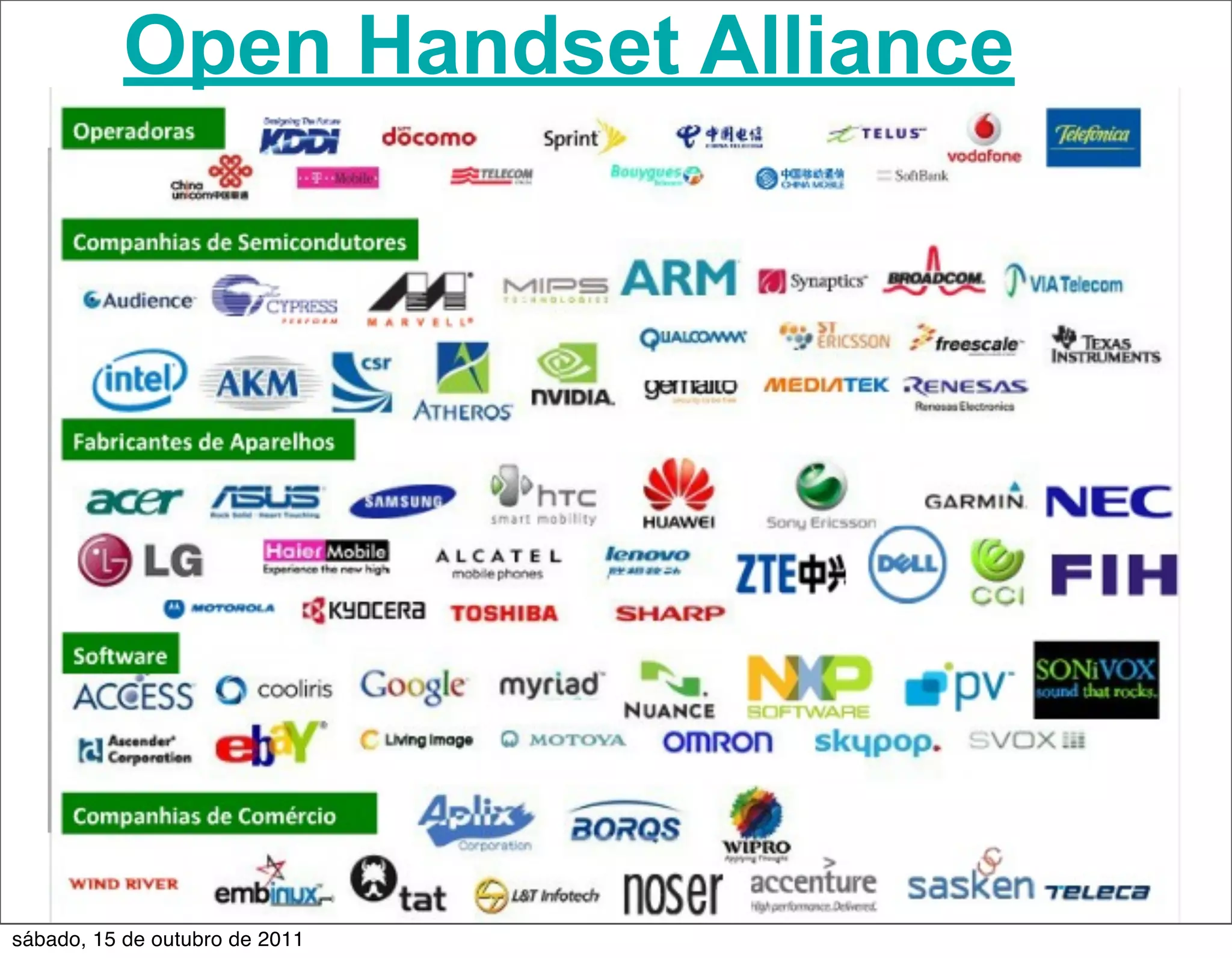 Open Handset Alliance




sábado, 15 de outubro de 2011
 