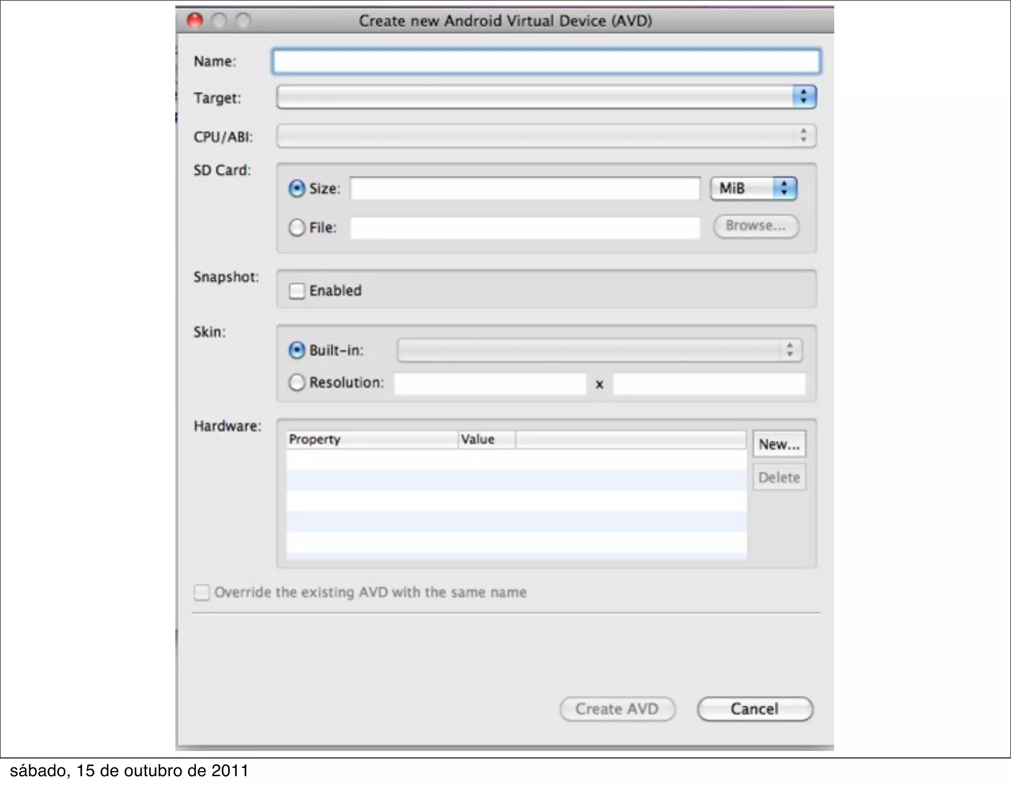 sábado, 15 de outubro de 2011
 