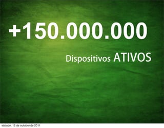 +150.000.000


sábado, 15 de outubro de 2011
 