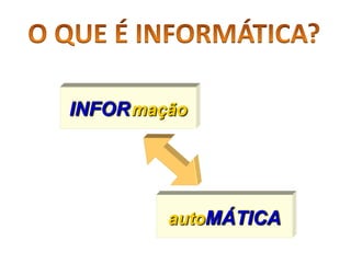 INFOR mação




         autoMÁTICA
 