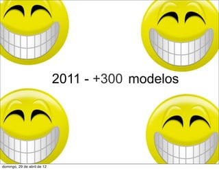 2011 - +300 modelos




domingo, 29 de abril de 12
 