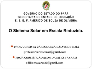 Projeto - Sistema solar em escala reduzida