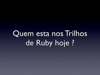 Palestra Ruby on Rails SETA 2008/01