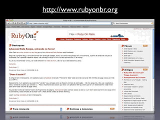 Palestra Ruby on Rails SETA 2008/01
