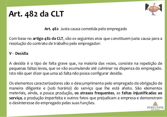 Artigo clt 482