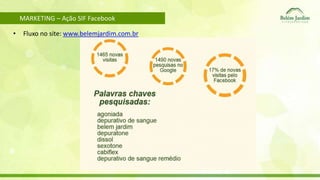 MARKETING – Ação SIF Facebook 
• Fluxo no site: www.belemjardim.com.br 
 