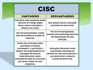 CISC e RISC | PPTX