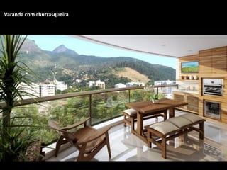 Varanda com churrasqueira
 