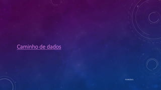 Caminho de dados
07/09/2015
 