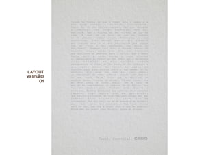 Produção de Texto - Anúncio Casio