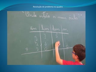 Resolução do problema no quadro
 