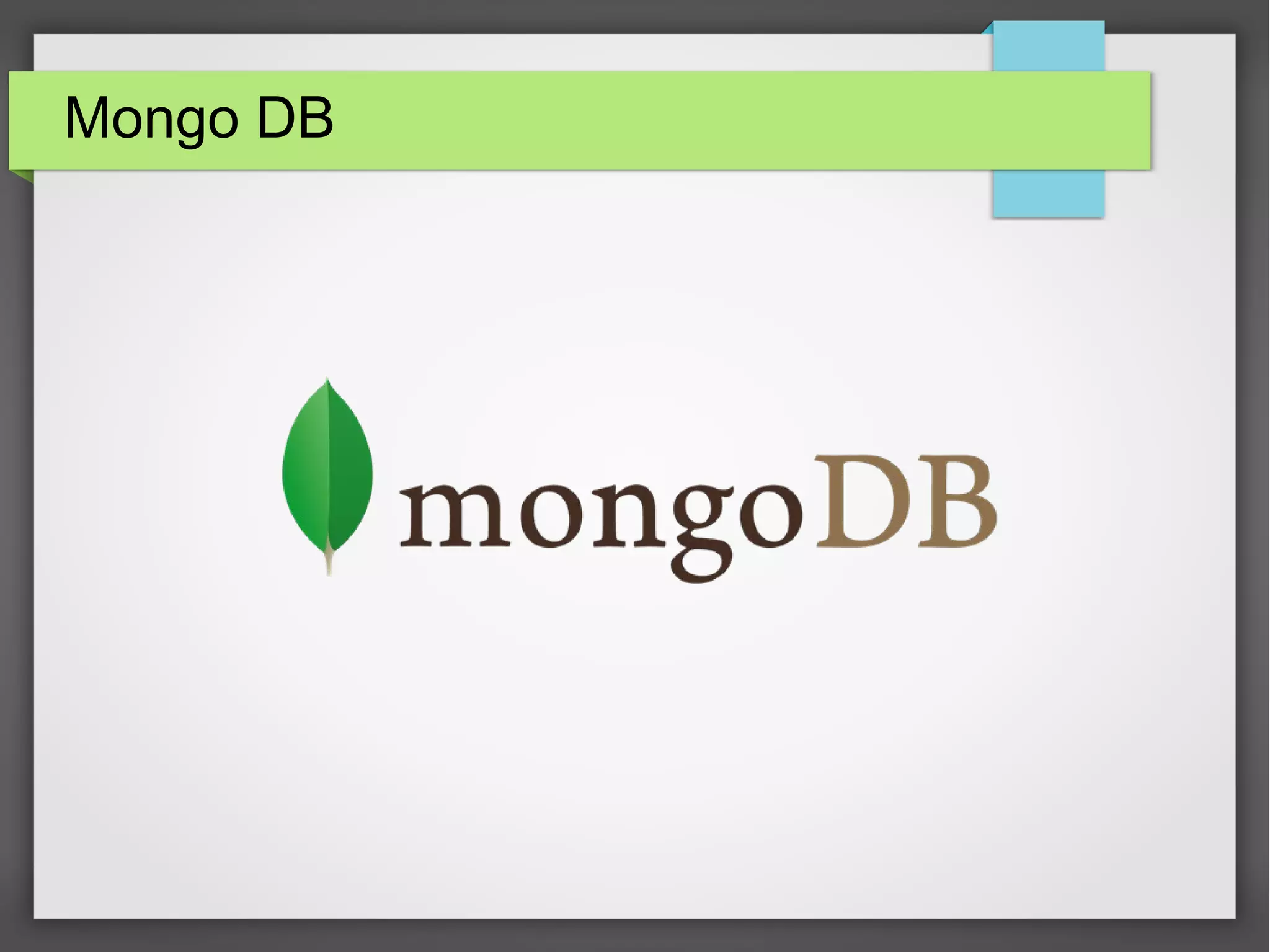 Mongo DB 