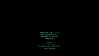 Planejamento de Marketing - UP Boutique