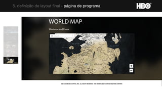 5. definição de layout final - página de programa
 