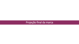 Projeção final da marca
 