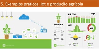 5. Exemplos práticos: Iot e produção agrícola
 