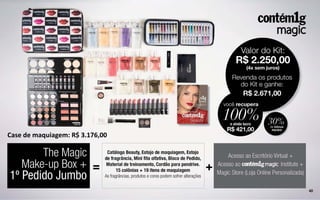 Case de maquiagem: R$ 3.176,00
 