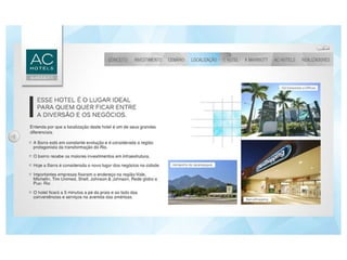 Apresentação ac hotels - Barra da Tijuca - Info. (21)97980-3434