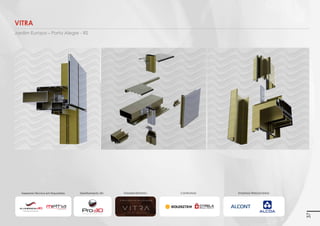 Construtora:

Imagens 3D ilustrativas. É expressamente proibida cópia, reprodução parcial, ou qualquer forma de extração de informações deste sem prévia autorização.

Empreendimento:

Seletto Business
Rio de Janeiro - RJ

Construtora: Odebrecht
Sistemista: Hydro
Sistema: Eco Façade Elegance Mirror

Empresa Relacionada:

Assessoria Técnica em
Esquadrias:

Serviços:
Assessoria Técnica em Esquadrias:
Empresa: Aluminnium 3D / Metha
•	 Projetos Executivos (detalhes, acessórios e
pertences a serem aplicados no mesmo)
•	 Levantamento de material (alumínio, acessórios,
vidros e chapas)

37

 