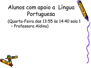 Apresentação aos Alunos 5º Ano