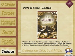 Apresentação   aquarius gastronomia