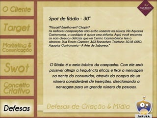 Apresentação   aquarius gastronomia