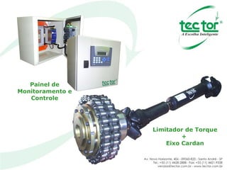 Painel de Monitoramento e Controle Limitador de Torque +  Eixo Cardan 