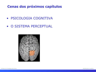 INTERFACE HOMEM-MÁQUINA PROFESSOR SAMUKA Cenas dos próximos capítulos PSICOLOGIA COGNITIVA O SISTEMA PERCEPTUAL 