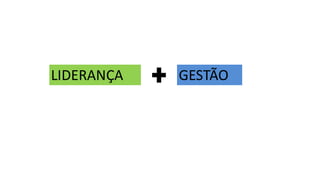 GESTÃO
LIDERANÇA
 
