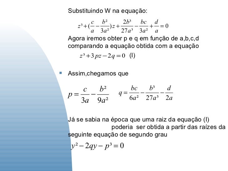 equação do terceiro grau equação do terceiro grau